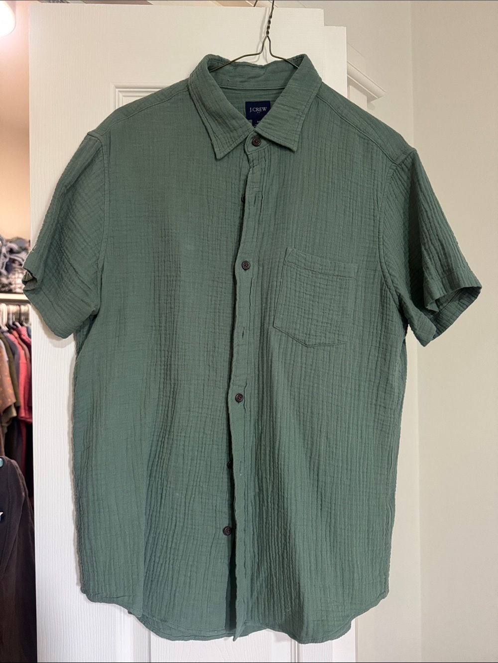 J Crew short sleeve button